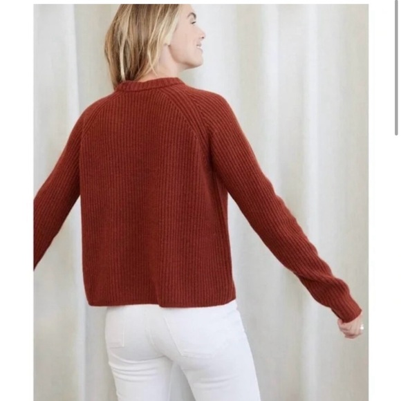 Jenny Kayne Cashmere Sweater Small Rust - Picture 2 of 6